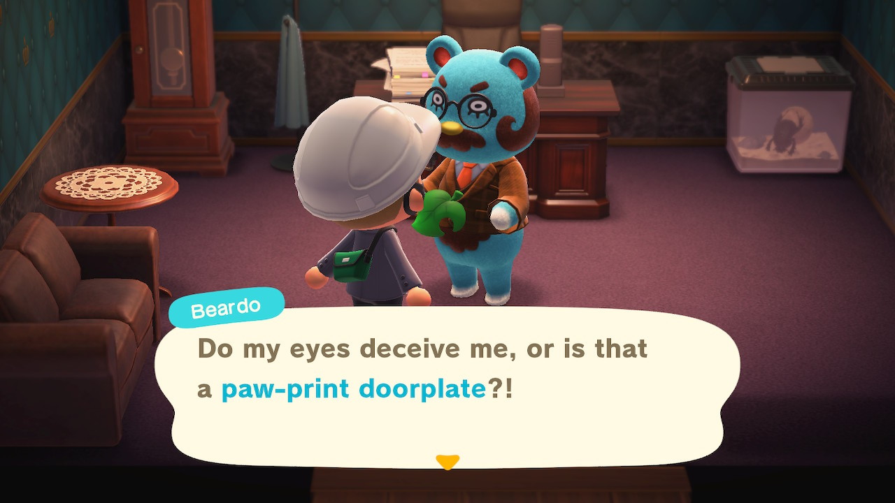 Detail Paw Print Door Plate Animal Crossing Nomer 46