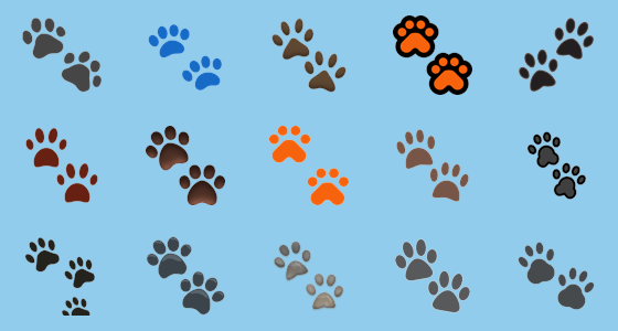 Detail Paw Print Keyboard Symbol Nomer 12