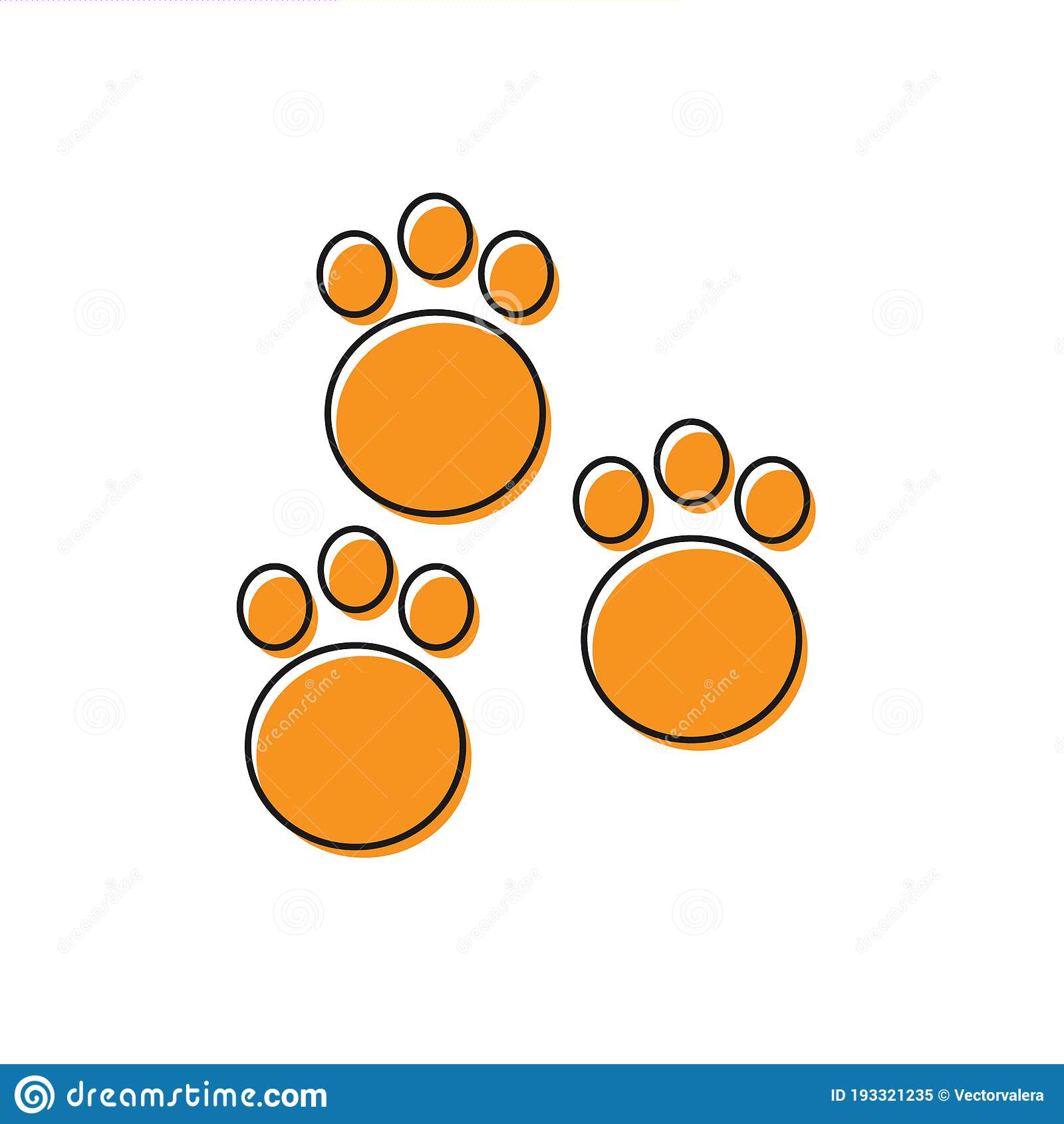 Detail Paw Print Keyboard Symbol Nomer 16