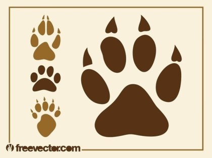 Detail Paw Print Photoshop Brush Nomer 38