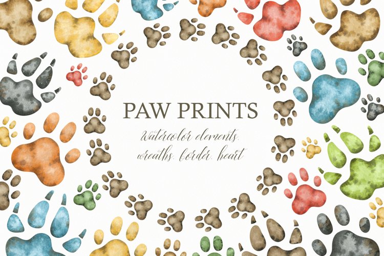 Detail Paw Print Photoshop Brush Nomer 40