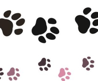 Detail Paw Print Photoshop Brush Nomer 6