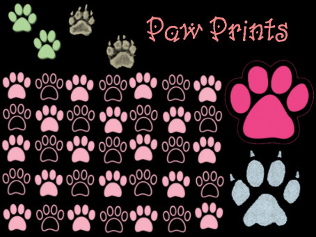 Detail Paw Print Photoshop Brush Nomer 8