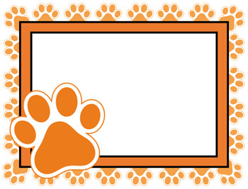 Detail Paw Print Powerpoint Template Nomer 13