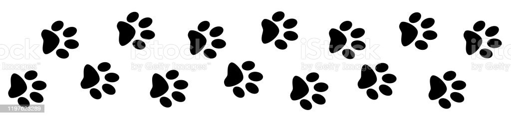 Detail Paw Print Powerpoint Template Nomer 22