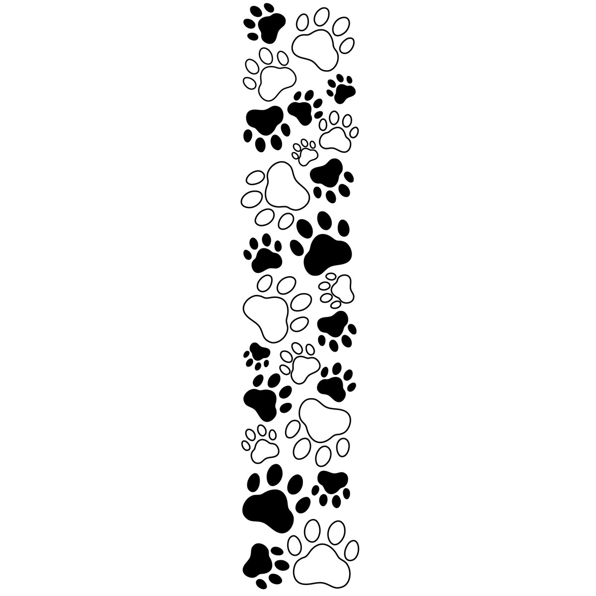 Detail Paw Print Powerpoint Template Nomer 24