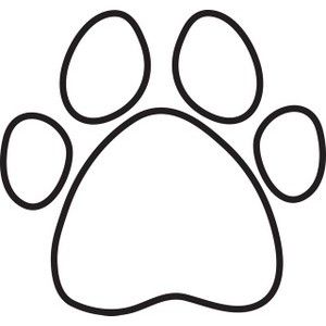 Detail Paw Print Powerpoint Template Nomer 37