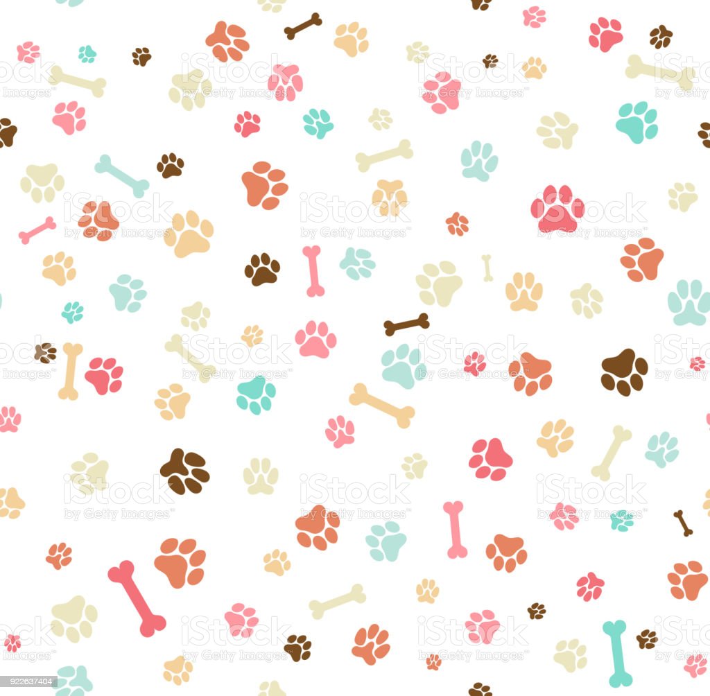 Detail Paw Print Powerpoint Template Nomer 38