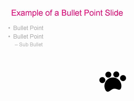 Detail Paw Print Powerpoint Template Nomer 6