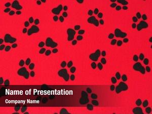 Detail Paw Print Powerpoint Template Nomer 56