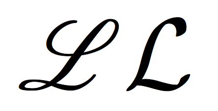Detail Calligraphy L Nomer 6