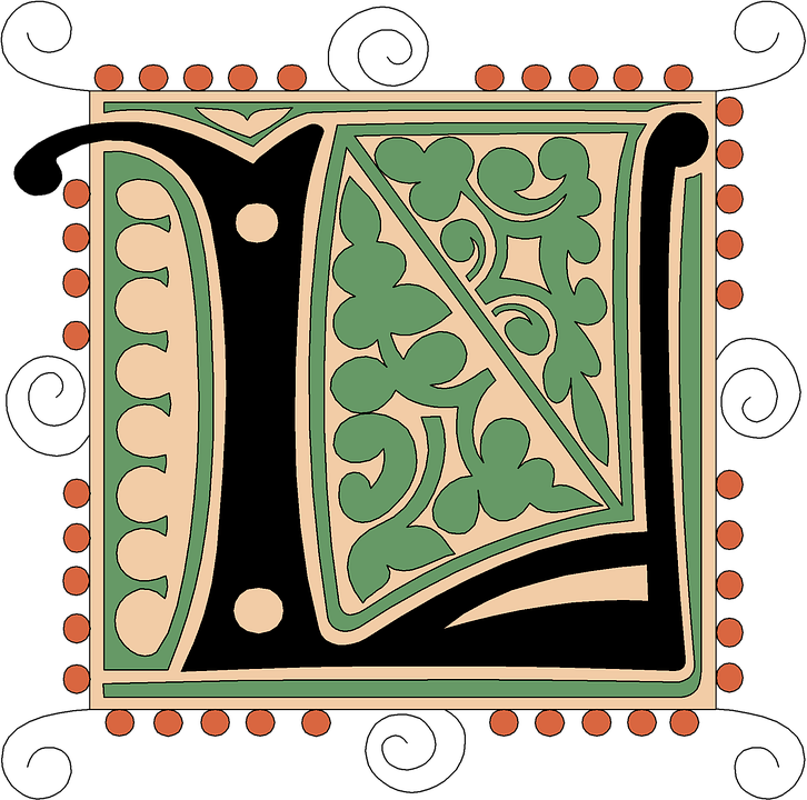 Detail Calligraphy L Nomer 18