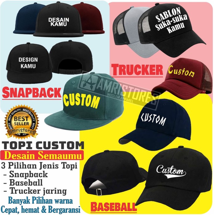 Detail Desain Topi Jaring Polos Nomer 25