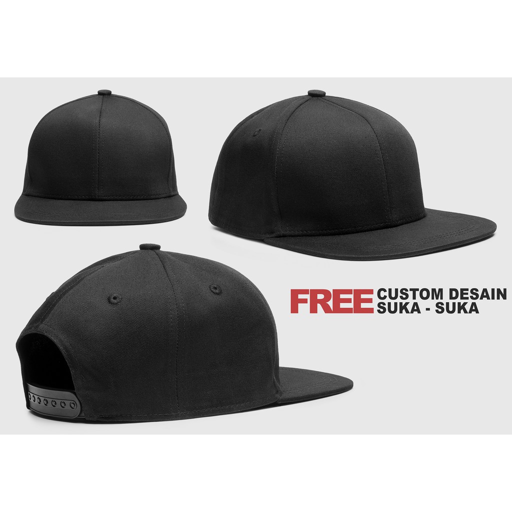 Detail Desain Topi Polos Hitam Nomer 2