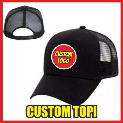 Detail Desain Topi Trucker Polos Nomer 14