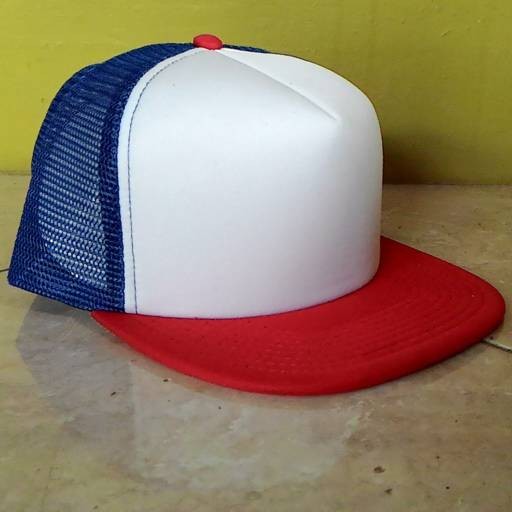 Detail Desain Topi Trucker Polos Nomer 15