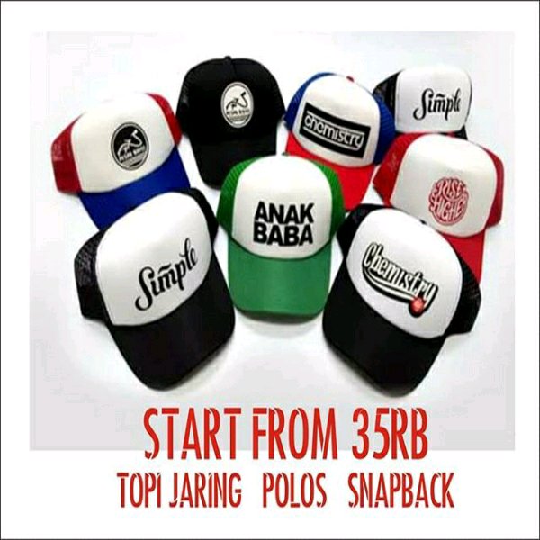 Detail Desain Topi Trucker Polos Nomer 18