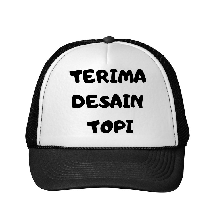 Detail Desain Topi Trucker Polos Nomer 47