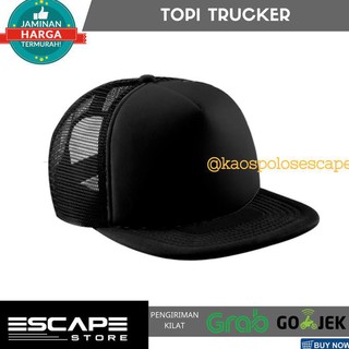 Detail Desain Topi Trucker Polos Nomer 55