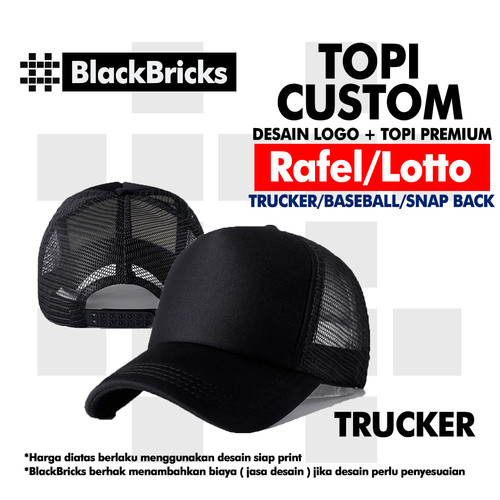 Detail Desain Topi Trucker Polos Nomer 10