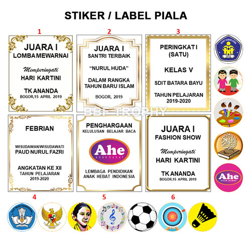 Detail Desain Tulisan Di Piala Nomer 17