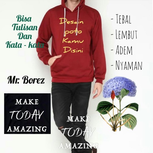 Detail Desain Tulisan Hoodie Nomer 34