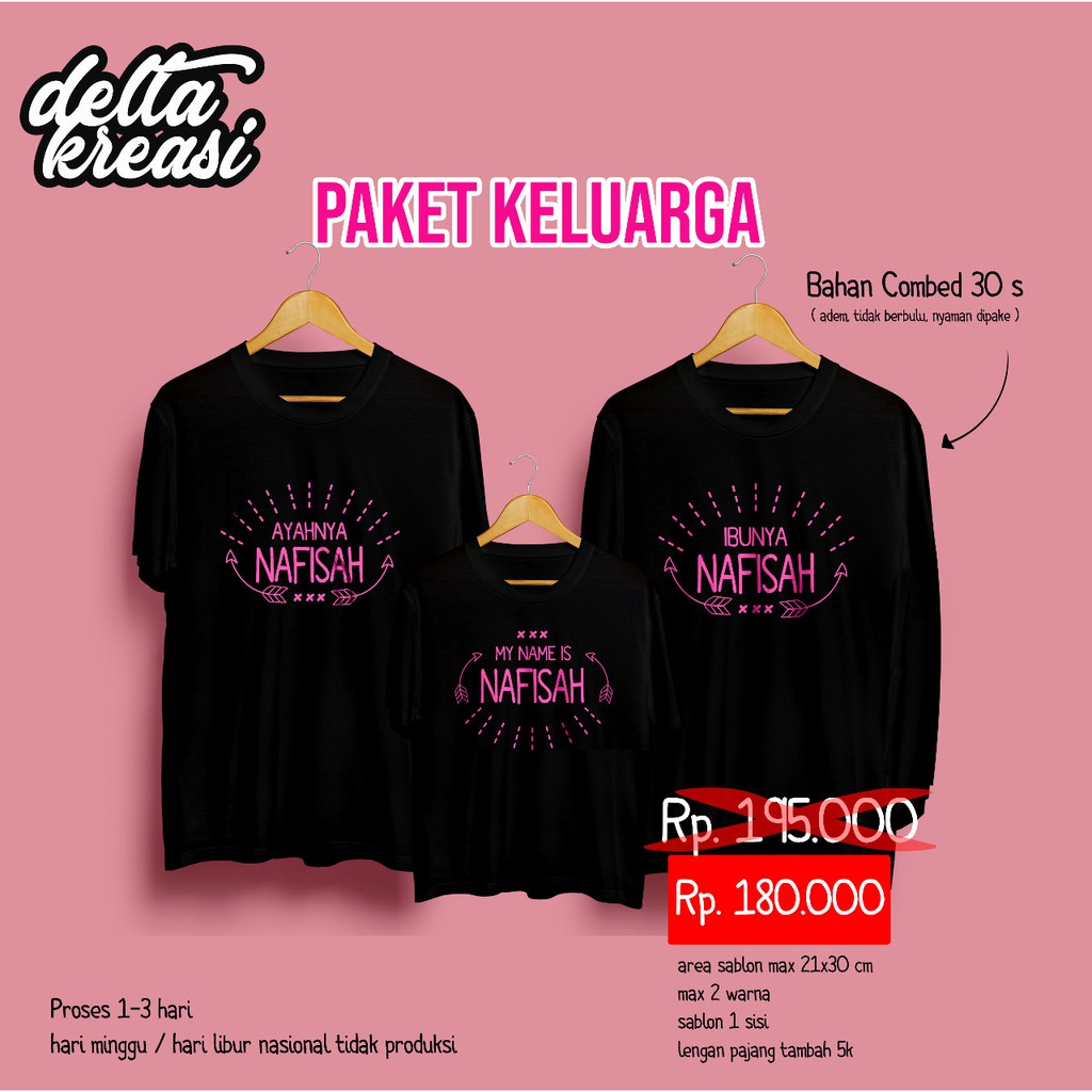 Detail Desain Tulisan Kaos Couple Nomer 15