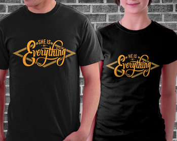 Detail Desain Tulisan Kaos Couple Nomer 25