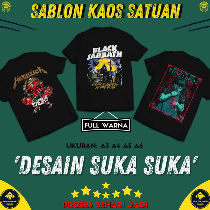 Detail Desain Tulisan Sablon Kaos Nomer 25