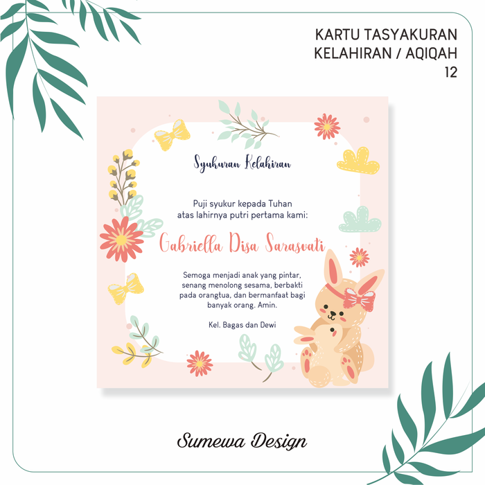 Detail Desain Ucapan Kelahiran Bayi Nomer 57