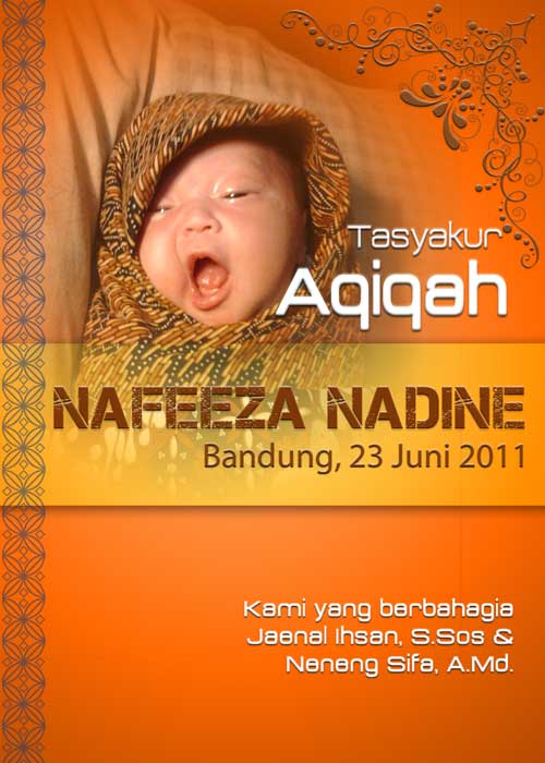 Detail Desain Undangan Aqiqah Keren Nomer 55