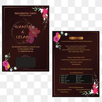 Detail Desain Undangan Flower Nomer 25