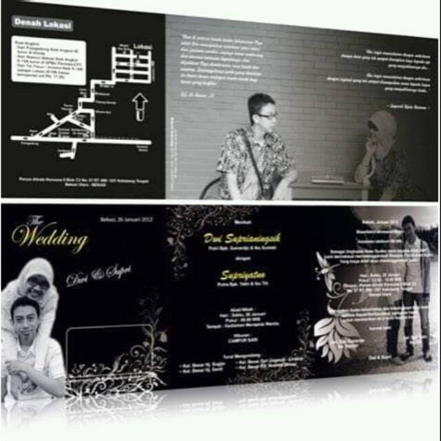 Desain Undangan Hitam Putih - 56+ Koleksi Gambar