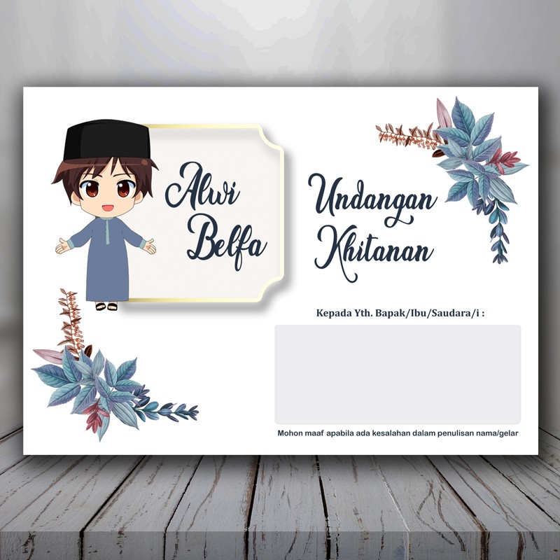 Detail Desain Undangan Khitanan Terbaru Koleksi Nomer 1