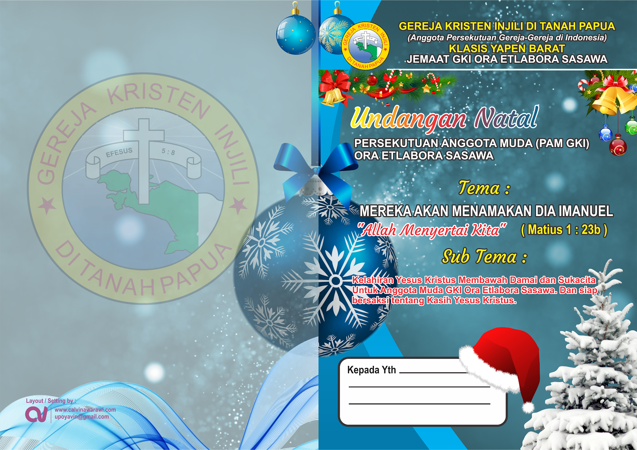 Detail Desain Undangan Natal Nomer 25