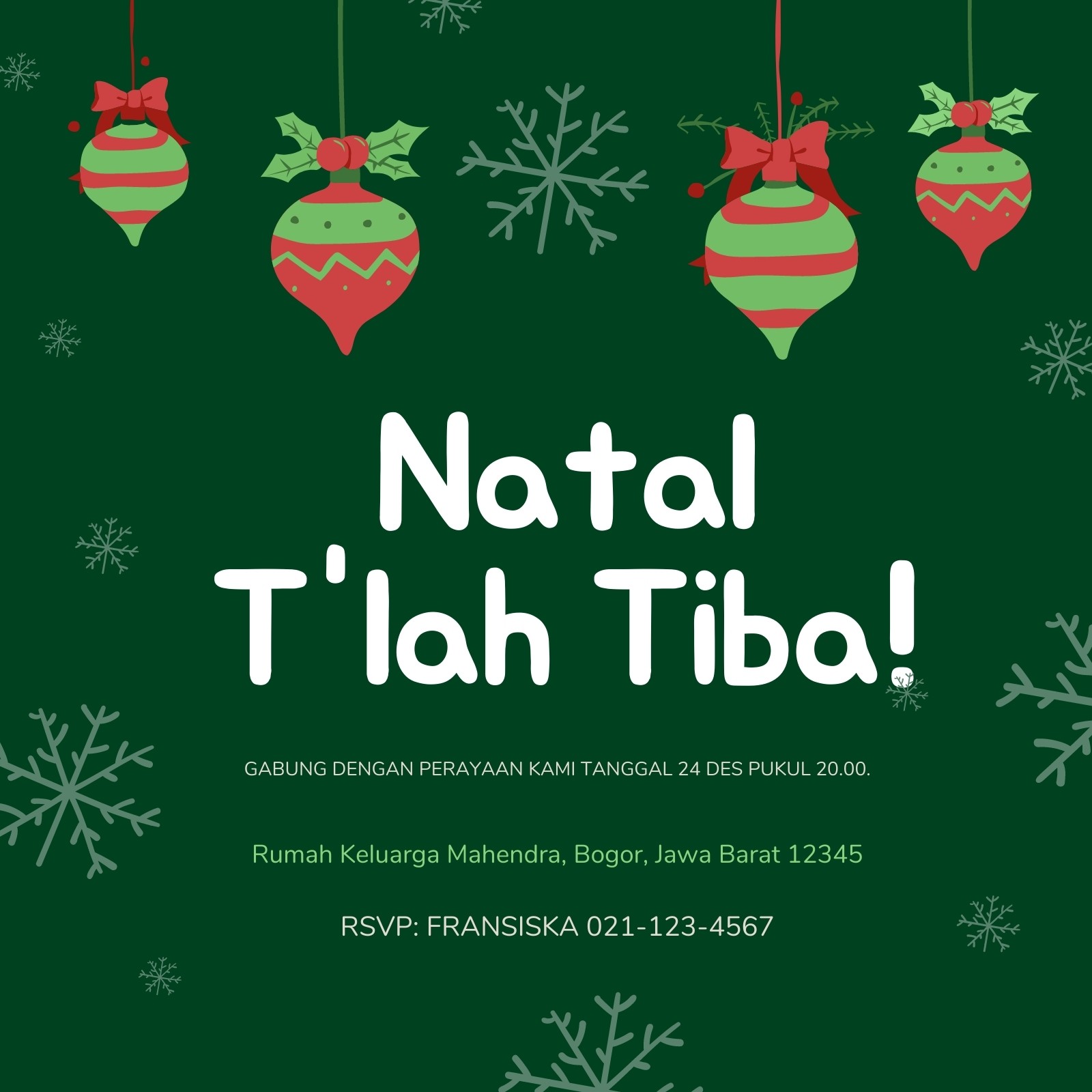 Detail Desain Undangan Natal Nomer 48