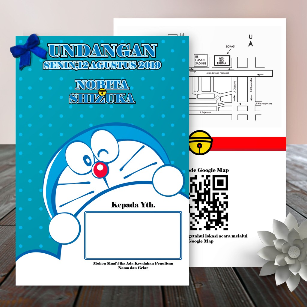 Detail Desain Undangan Pernikahan Tema Doraemon Nomer 4