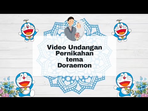 Detail Desain Undangan Pernikahan Tema Doraemon Nomer 8