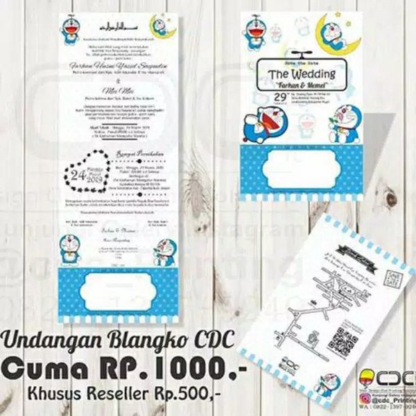 Detail Desain Undangan Pernikahan Tema Doraemon Nomer 10