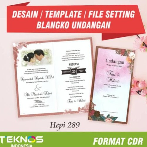 Detail Desain Undangan Pernikahan Unik Cdr Nomer 23