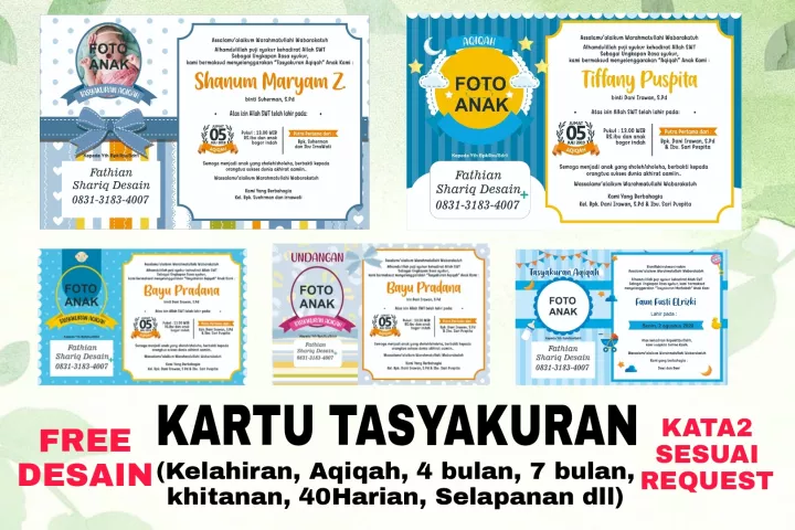 Detail Desain Undangan Tasyakuran Bayi Koleksi Nomer 51