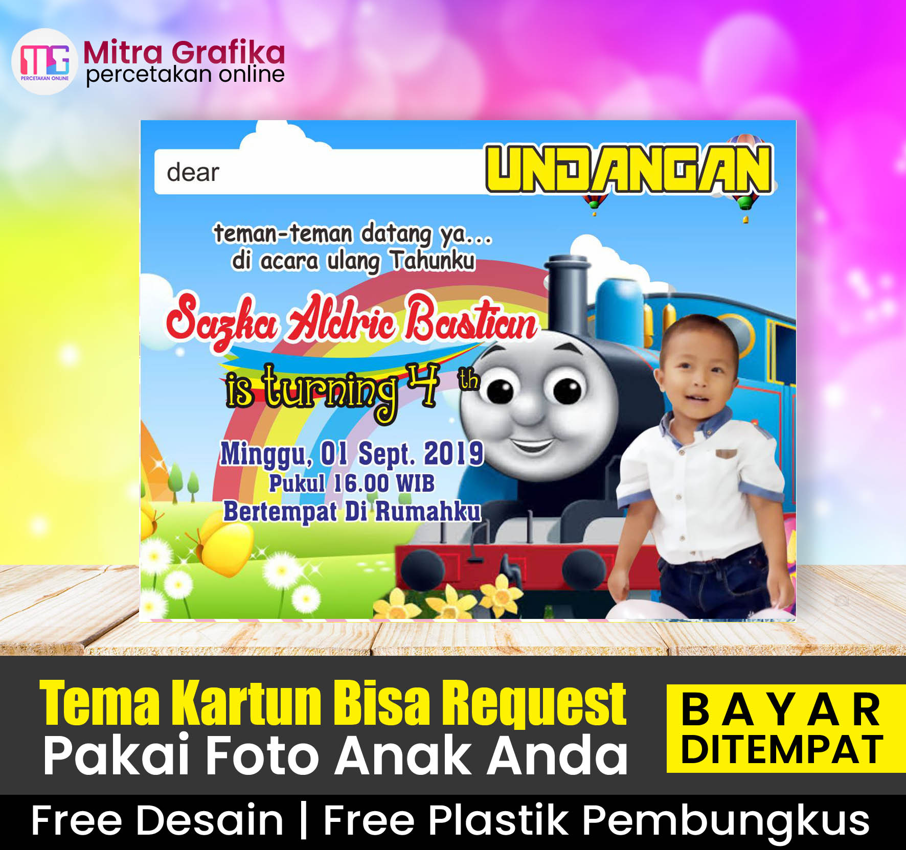 Detail Desain Undangan Ulang Tahun Anak Nomer 30