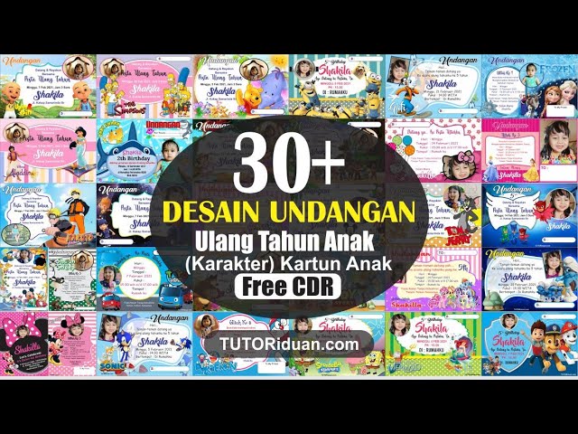 Detail Desain Undangan Ultah Anak Nomer 21