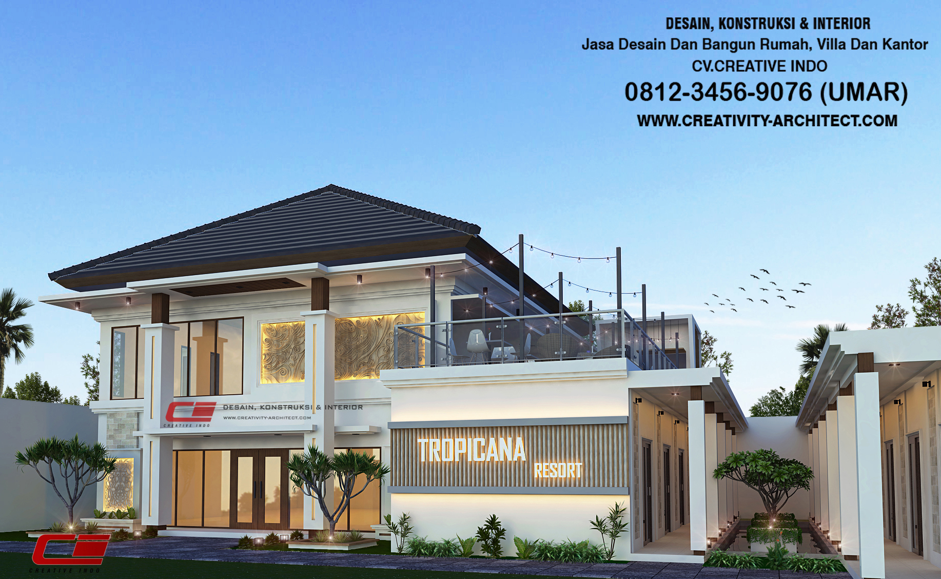 Detail Desain Villa Mewah Nomer 33