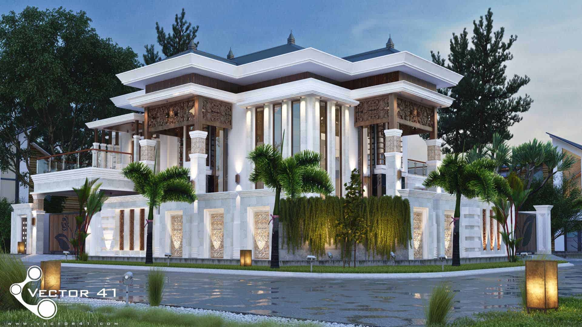 Detail Desain Villa Mewah Nomer 8