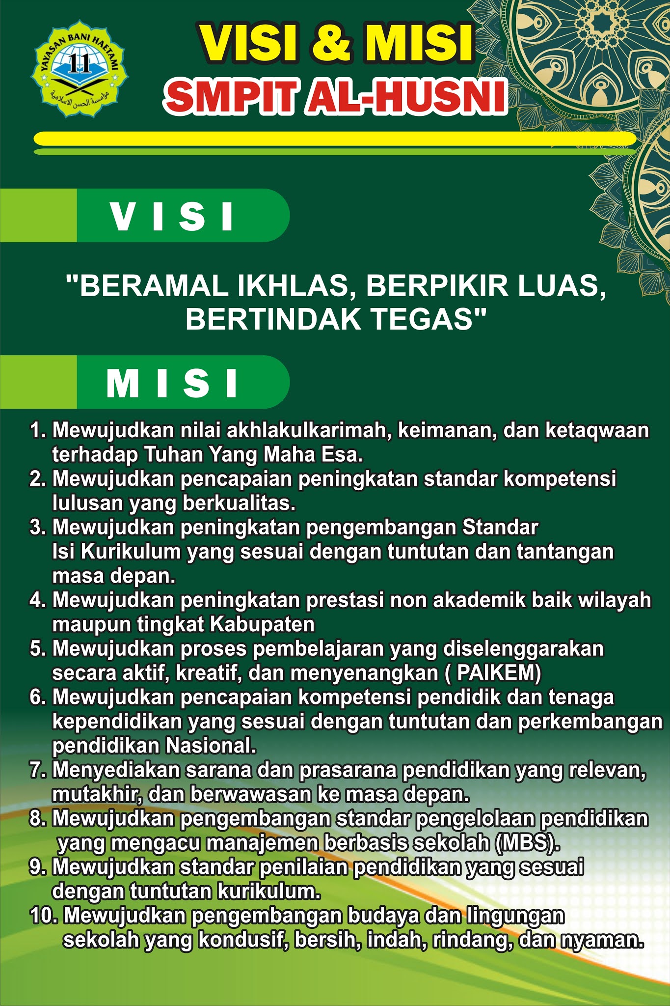 Detail Desain Visi Misi Keren Nomer 17