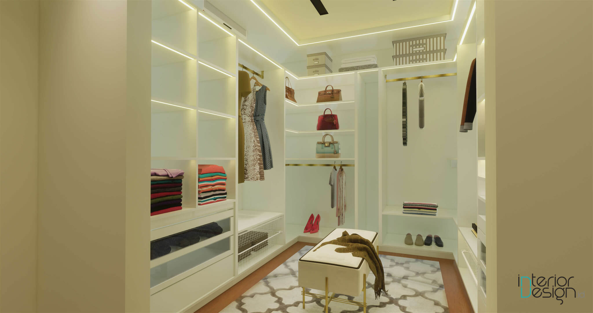 Detail Desain Walk In Closet Minimalis Nomer 30