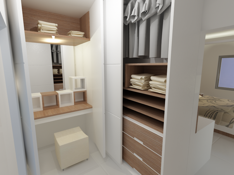 Detail Desain Wardrobe Minimalis Nomer 6