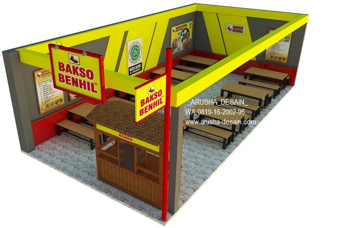 Detail Desain Warung Bakso Nomer 2