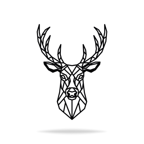 Detail Geometric Deer Nomer 9
